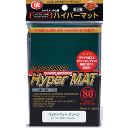 KMC Standard Card Sleeves Hyper Matte Green (80)